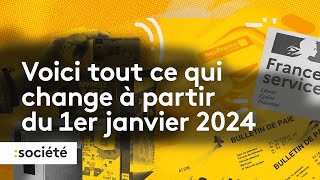 Hausse du smic et des retraites prix du tabac Tout ce qui change à partir du 1er janvier 2024 [upl. by Ragucci]