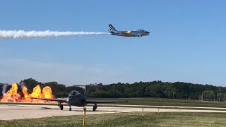 Jet parade at waukegan 2023 air show aircraftspotting aviation airshow waukegan warbirds [upl. by Lesko992]