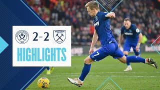 Sheffield United 22 West Ham  Hammers Denied In Stoppage Time  Premier League Highlights [upl. by Bobker]