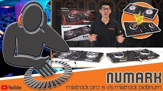 Steve LP Numark Mixtrack Pro 3 Vs Mixtrack Platinum  Getinthemixcom [upl. by Crin]