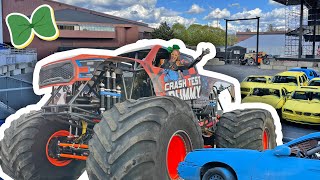 Monster Trucks For Toddlers  Brecky Breck Exploring Monster Trucks All Day Long [upl. by Whitcomb297]