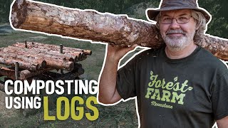 How To Make Compost  Garden Composting and LOG Compost Heap [upl. by Notwen]