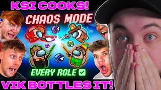 SIDEMEN AMONG US ULTRA CHAOS MODE EVERY SINGLE ROLE REACTION [upl. by Ativla]