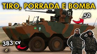 ATIRAMOS COM UM BLINDADO DO EXÉRCITO Testamos o Guarani o minitanque do Exército de 18 toneladas [upl. by Feenah]