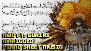 M2U ft Guriri  Marigold  Piano Sheet music [upl. by Shere]