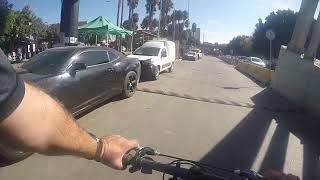 Riding Bike Through all San Ysidro Port of Entry Lanes on a Bike [upl. by Charron]