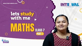 Class 7  Maths Part 1  Interval Talent Boost  Math problemsolving [upl. by Yrelbmik]