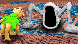 Can SEA EATER find me in a MAZE Garrys Mod Sandbox [upl. by Cho]