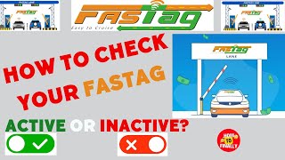 How to Check Fastag Status 2024  Fastag KYC Active or Inactive Fastag KYC Status Check [upl. by Olleina409]