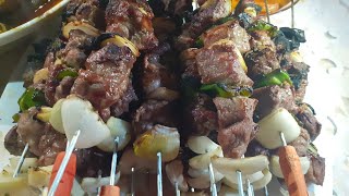 brochette de viande بروشات اللحم المشوي بطريقة بسيطة وسهلة [upl. by Dnumsed442]