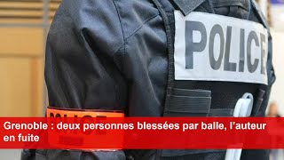 Grenoble  deux personnes blessées par balle l’auteur en fuite [upl. by Isawk588]