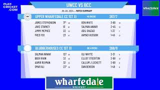 Upper Wharfedale CC 1st XI v Blubberhouses CC 1st XI [upl. by Gefell]