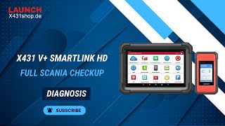 How to use Launch X431 HD V SmartLink HD Doing a full SCANIA checkup [upl. by Erdreid552]