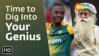 The Best Time to Dig Into Your Genius  Kagiso Rabada with Sadhguru  Shemaroo Spiritual Life [upl. by Assirek]