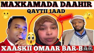 Dacwad Xaaska Oomaar Barbar Daahir Culusow Biil Ima Siiyo [upl. by Shargel]