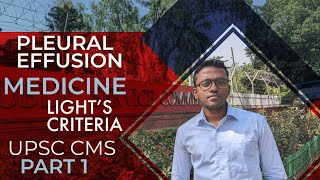 PLEURAL EFFUSION  LIGHTS CRITERIA  MEDICINE UPSC CMS AIIMS FMG [upl. by Aicitel]