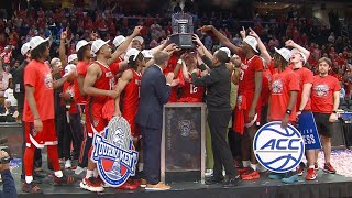 Postgame celebrations for NC State Basketball after winning ACC Tournament Title [upl. by Domash]