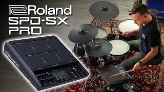 Roland SPDSX PRO Sample Pad InDepth Demo [upl. by Niliac]