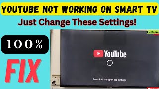 How To Fix Youtube Not Working on Smart Tv [upl. by Eilrebmik]