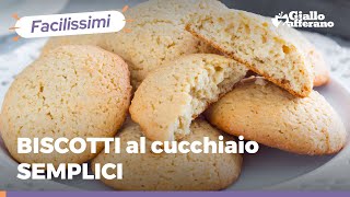 BISCOTTI AL CUCCHIAIO Pronti in 30 minuti compresa la cottura [upl. by Nannaihr761]