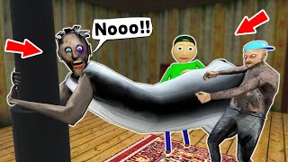 SAVE GRANNY  Baldi and Ice Scream vs Granny  Jokes  funny horror animation p339 [upl. by Fezoj]