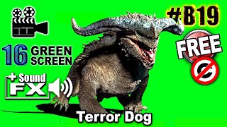 Terror Dog Green Screen 3D [upl. by Ailama]