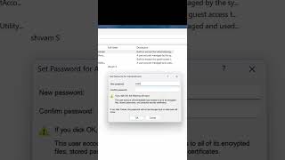 Enable or Disable Administrator Account in Windows shorts youtubeshorts windows10 [upl. by Suivatnom]