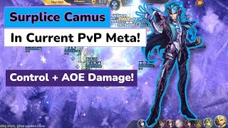 Saint Seiya Awakening KOTZ  Surplice Camus in Current PvP Meta Control  AOE Damage [upl. by Adnofal]