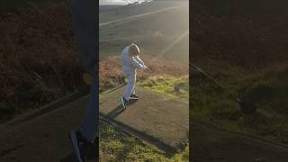 Nine year old Rory takes on Halifax Golf Clubs 17th hole from the Mens Tee [upl. by Tugman]