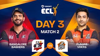 ECL  Match 6  Bangalore Bashers vs Punjab Veers  Abhishek Malhan vs Harsh Beniwal [upl. by Noired971]