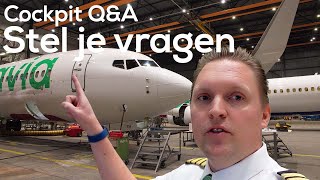 Heb je VRAGEN voor PILOOT MICHAËL  Cockpit QampA  Transavia [upl. by Naibaf]