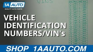 Decoding and Understanding Vehicle Identification Numbers  VINs [upl. by Haymo]