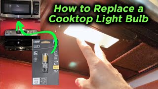 How to Replace a GE Microwave Rangehood Cooktop Light Bulb [upl. by Eniwtna22]