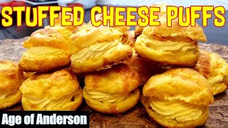 Creamy Cheese Puffs Stuffed Gougeres [upl. by Ultan]