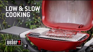 Low and slow cooking on your Weber Q Plus [upl. by Aremus]