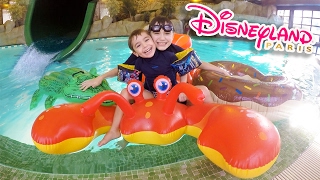 DÉFIS PISCINE amp TOBOGGAN FUN au SEQUOIA LODGE DISNEYLAND PARIS 💦 [upl. by Narot713]