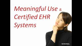 EHREMR Overview of the Meaningful Use amp Certification Criteria [upl. by Wootan]