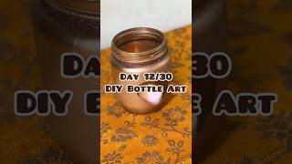 Day 1230 DIY Bottle Art 😱 craftermanali christmas diy day12 shorts [upl. by Frederik626]