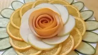 Fruit And Vegetable Cutting And PlatingHealthy Foods [upl. by Tuorah]