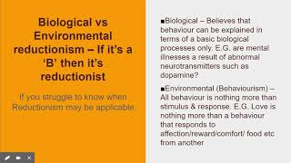 Holism vs Reductionism Google Slides [upl. by Whitman359]