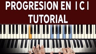 Como hacer progresiones armonicas en piano  Piano Tutorial facil y rapido  Gabriel Arias [upl. by Doscher]