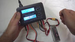 How to charge LiPo batteries HTRC C240 Duo 3S and 4S [upl. by Mildred]