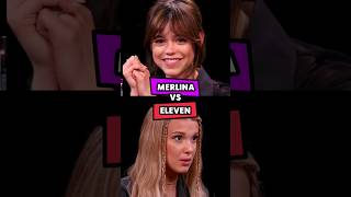 😱 MERLINA VS ELEVEN 🖤💖 Jenna Ortega vs Millie Bobie Brown wednesday strangerthings [upl. by Cayser]