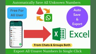 How To Export Contact From WhatsApp Chats And Groups  Using Chrome Extension And Android App [upl. by Kelbee]