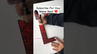 L Letter Mandala Art 💘shorts mandala art painting viral trending viralvideos [upl. by Naoh]