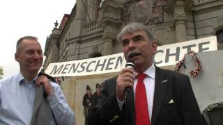 Gustl Mollath bezieht Stellung am 10102014 vor dem Landgericht Bayreuth [upl. by Triny]