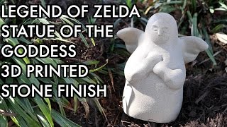 Zelda Breath of the Wild 3D Printed Goddess Statue IN STONE [upl. by Eryt]