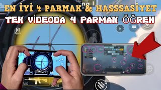 EN İYİ 4 PARMAK KONTROL VE SEKMEYEN HASSASİYET AYARI  İPHONE 11  PUBG MOBİLE [upl. by Haiacim]