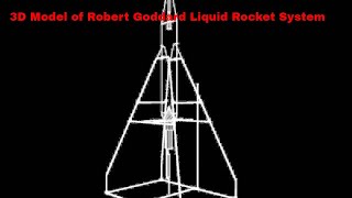 3D Model of Robert Goddard Liquid Rocket System Review [upl. by Olra956]