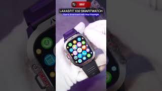 Sports Smartwatch with Flashlight  LAXASFIT X32 Smartwatch [upl. by Valleau868]